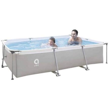 Piscina Estrutural Retangular 3701 Litros Forro E Bomba Filtrante Avenli Jilong 220v