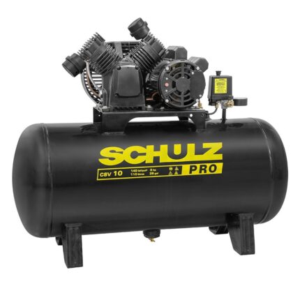 Compressor de ar 10 pés 110L 2 hp 140 libras monofásico - pro CSV10/110 - Schulz