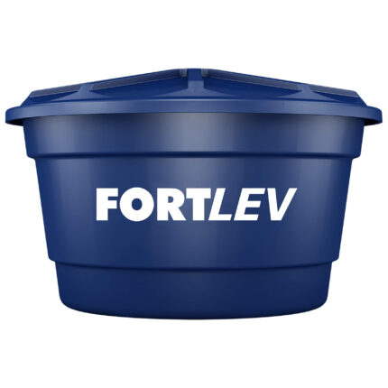 Caixa de Água Polietileno 68x100x68cm com Tampa Normal 250L Azul Fortlev