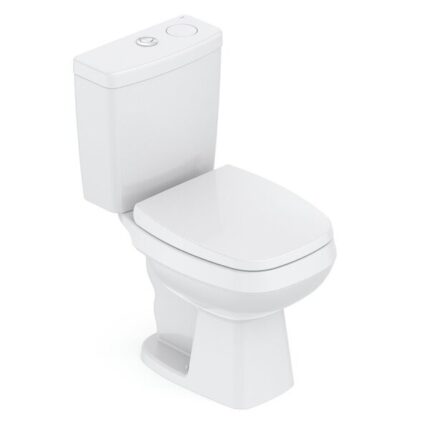 Kit Vaso Sanitário Com Caixa Acoplada Smart Clean Harpic E Assento Soft Close City Celite Preto